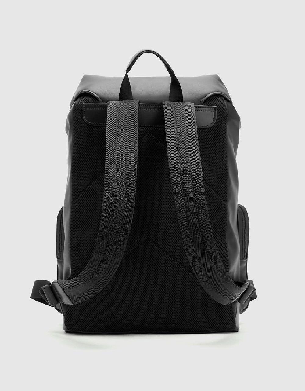 Double Buckles Vegan Leather Backpack sold by Urban Revivo product image thumbnail 4