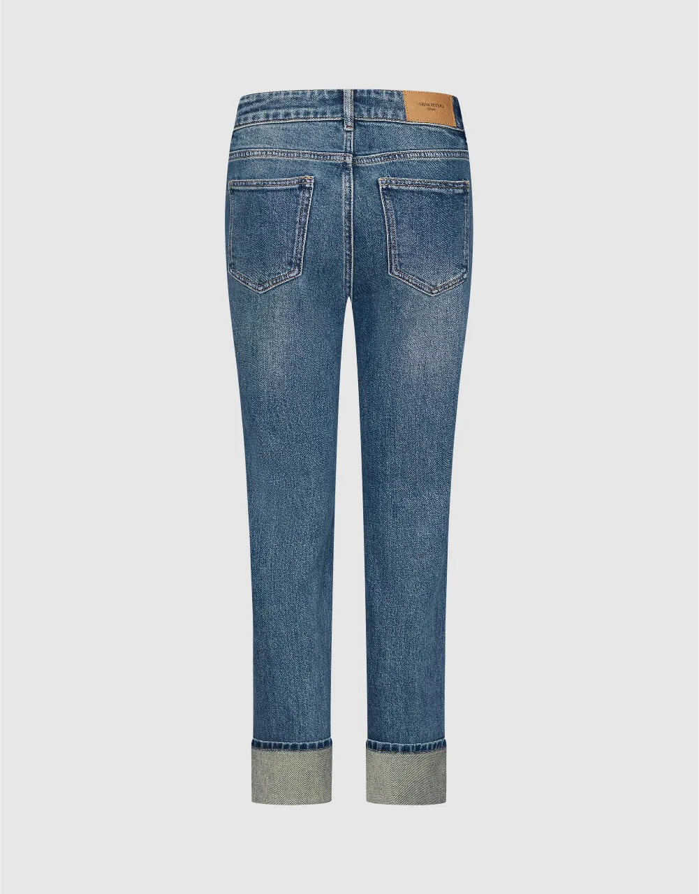 Rolled Up Hem Straight Jeans sold by Urban Revivo product image thumbnail 3