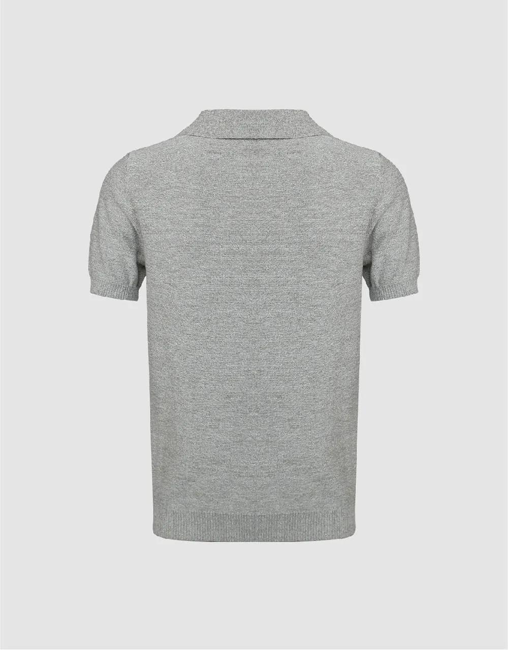 Lapel Straight Knitted T-Shirt sold by Urban Revivo product image thumbnail 5
