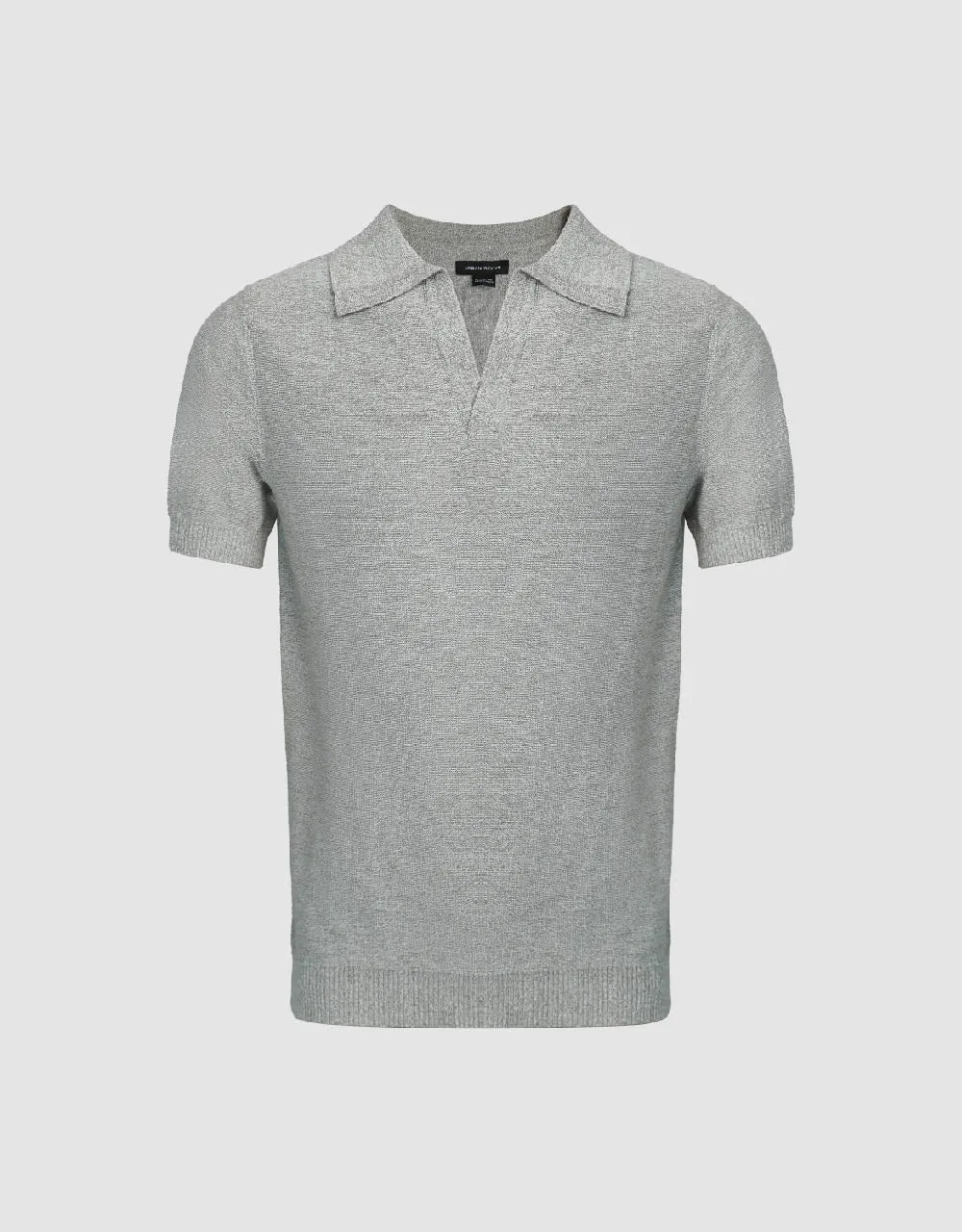 Lapel Straight Knitted T-Shirt sold by Urban Revivo product image thumbnail 2