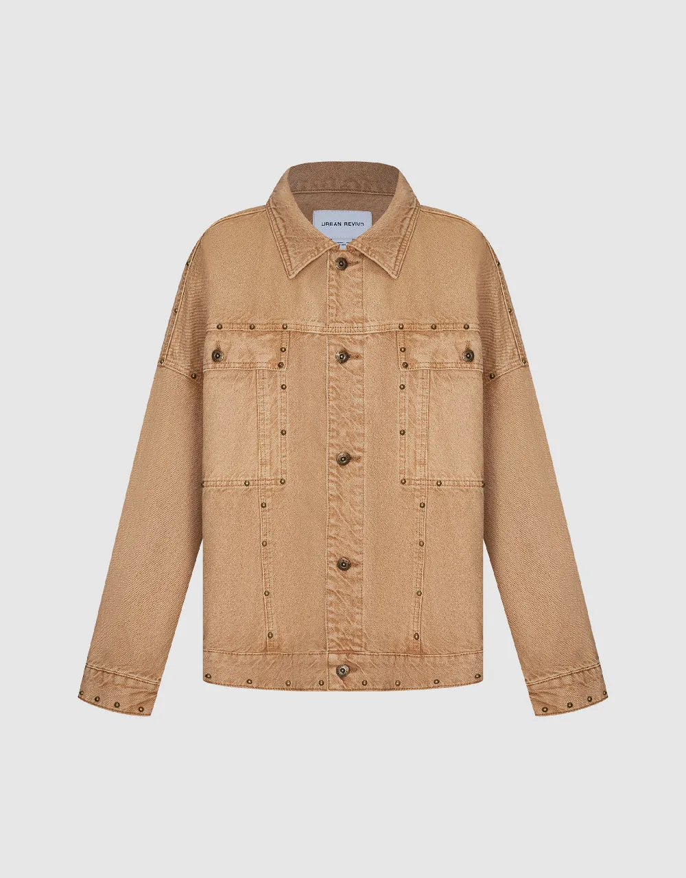 Studded Décor Denim Jacket sold by Urban Revivo product image thumbnail 2