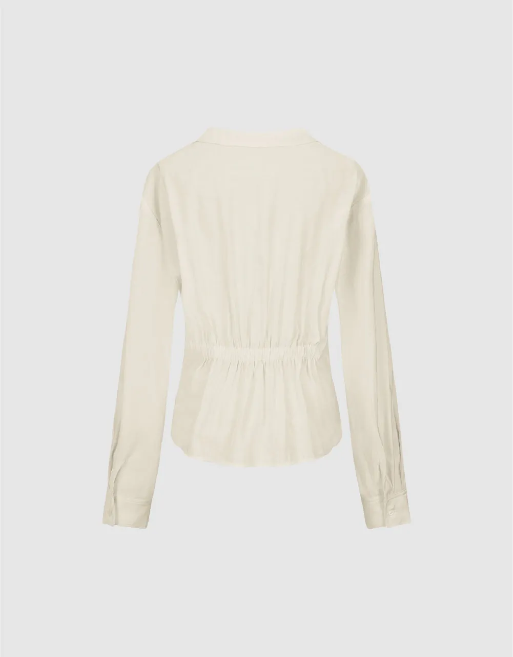 Surplice Front V-Neck Overhead Shirt sold by Urban Revivo product image thumbnail 5