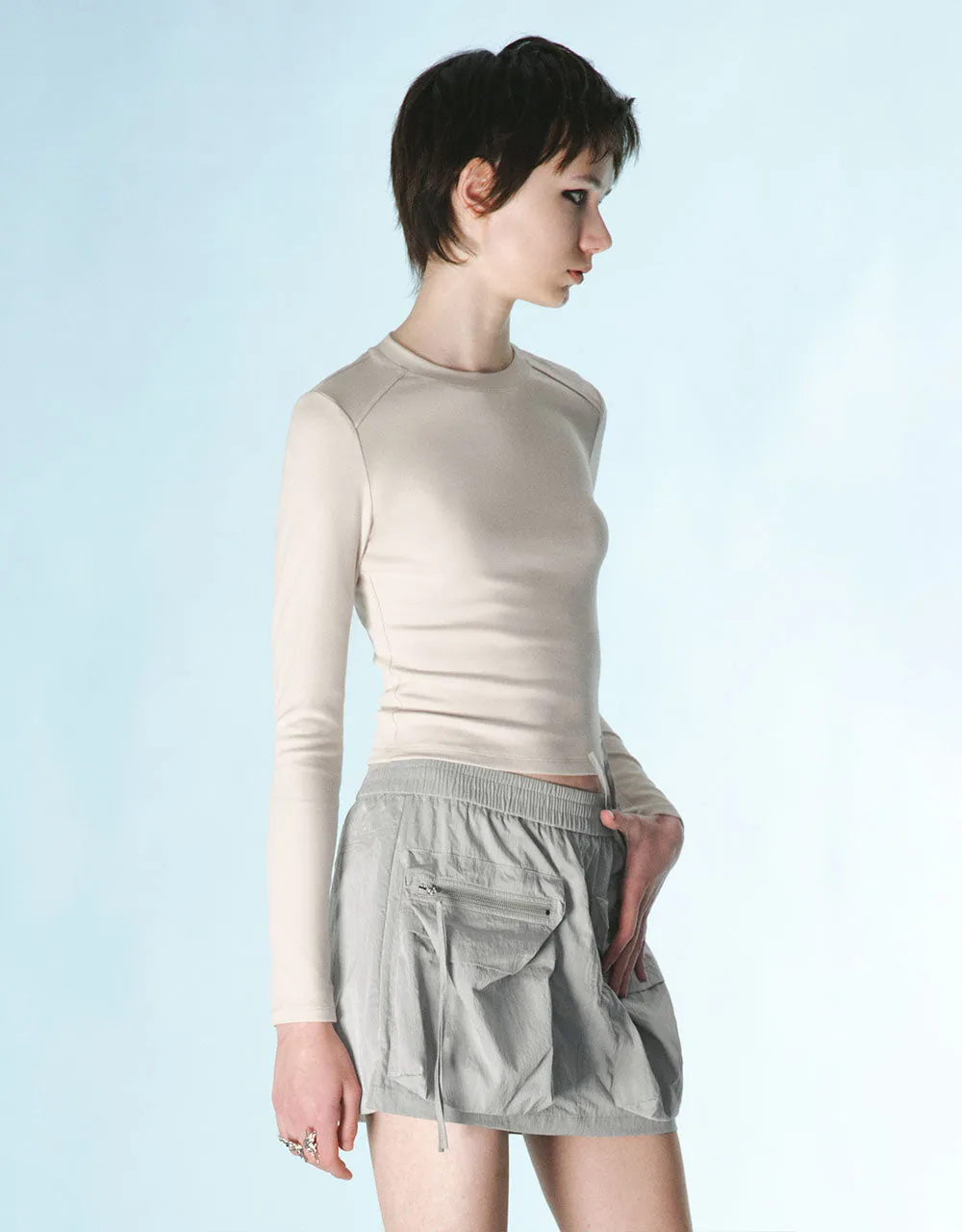 Crew Neck Skinny T-Shirt sold by Urban Revivo product image thumbnail 3