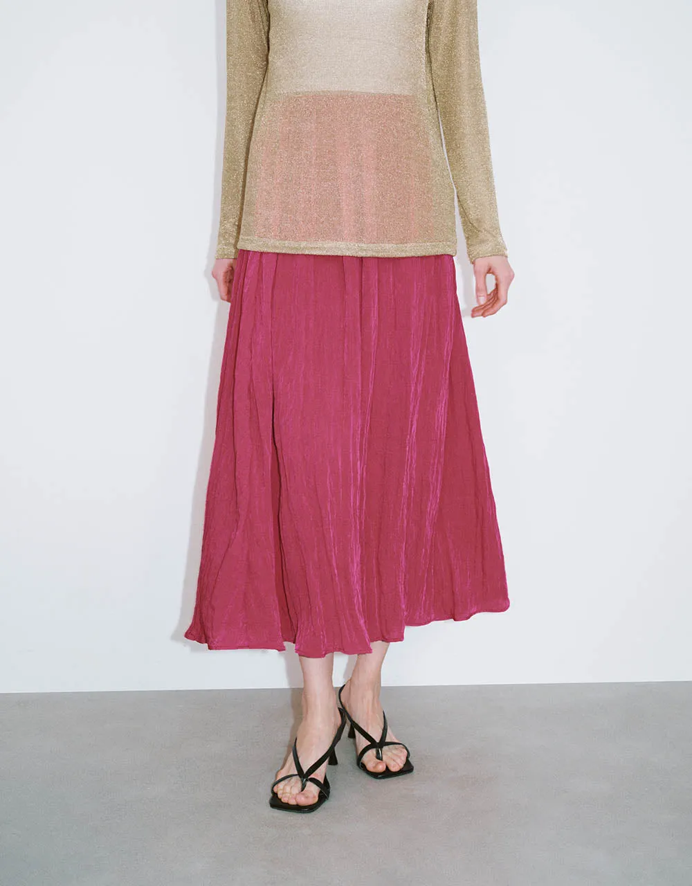 Oversized Midi A-Line Skirt sold by Urban Revivo product image thumbnail 2