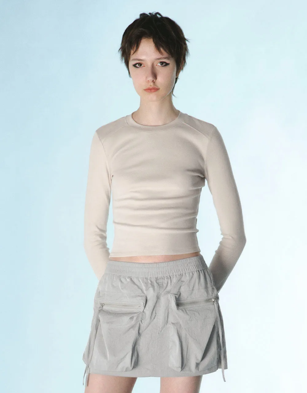 Crew Neck Skinny T-Shirt sold by Urban Revivo