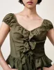 Square-cut Collar Ruffle Blouse sold by Urban Revivo