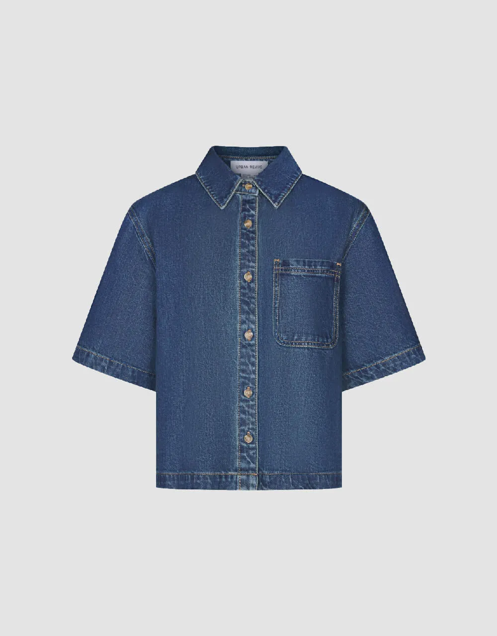 Skinny Denim Shirt sold by Urban Revivo