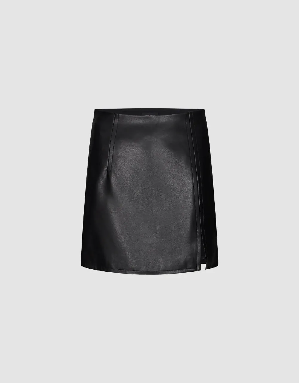 Vegan Leather Mini Straight Skirt sold by Urban Revivo