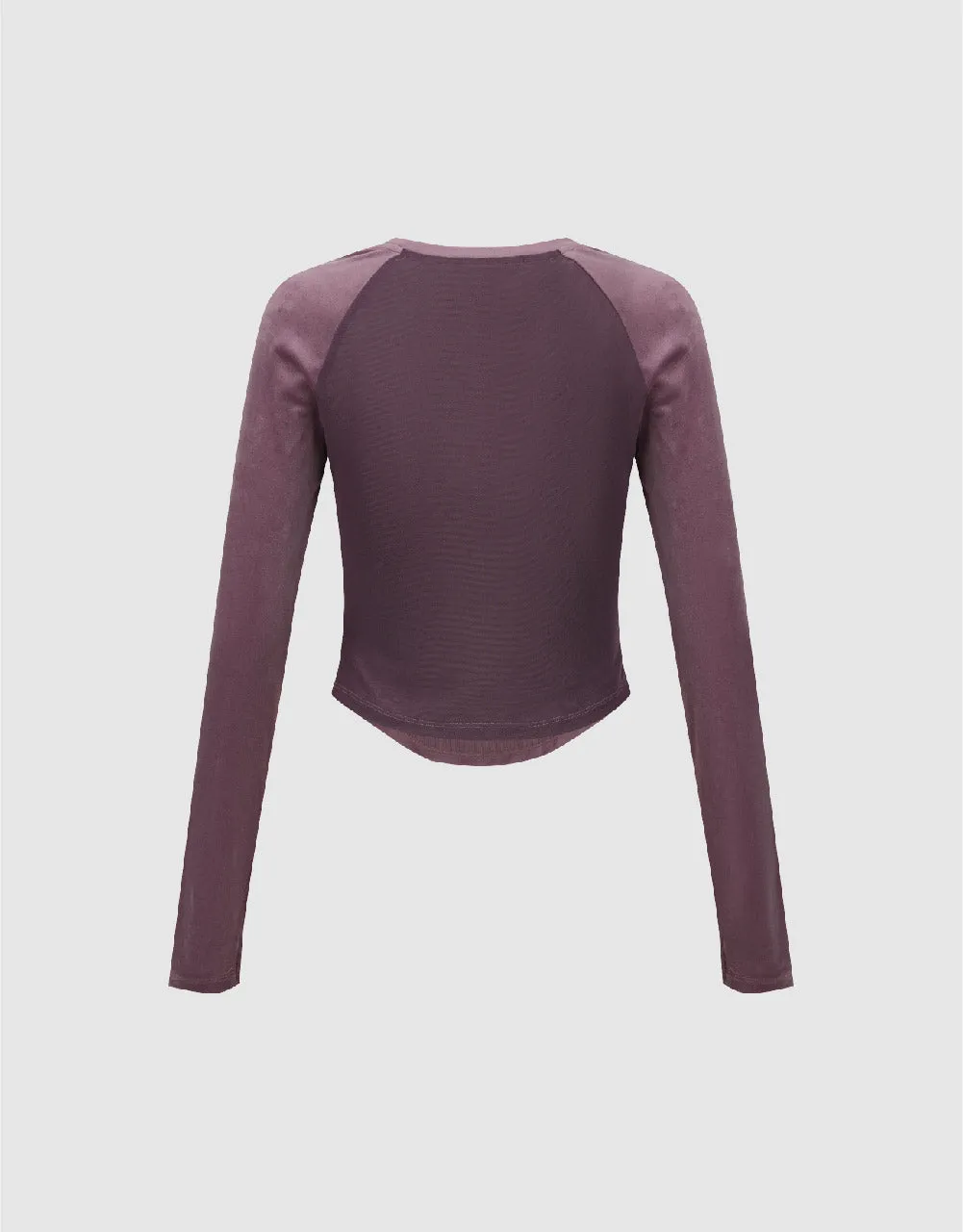 Raglan Sleeve Crew Neck Skinny T-Shirt sold by Urban Revivo product image thumbnail 5