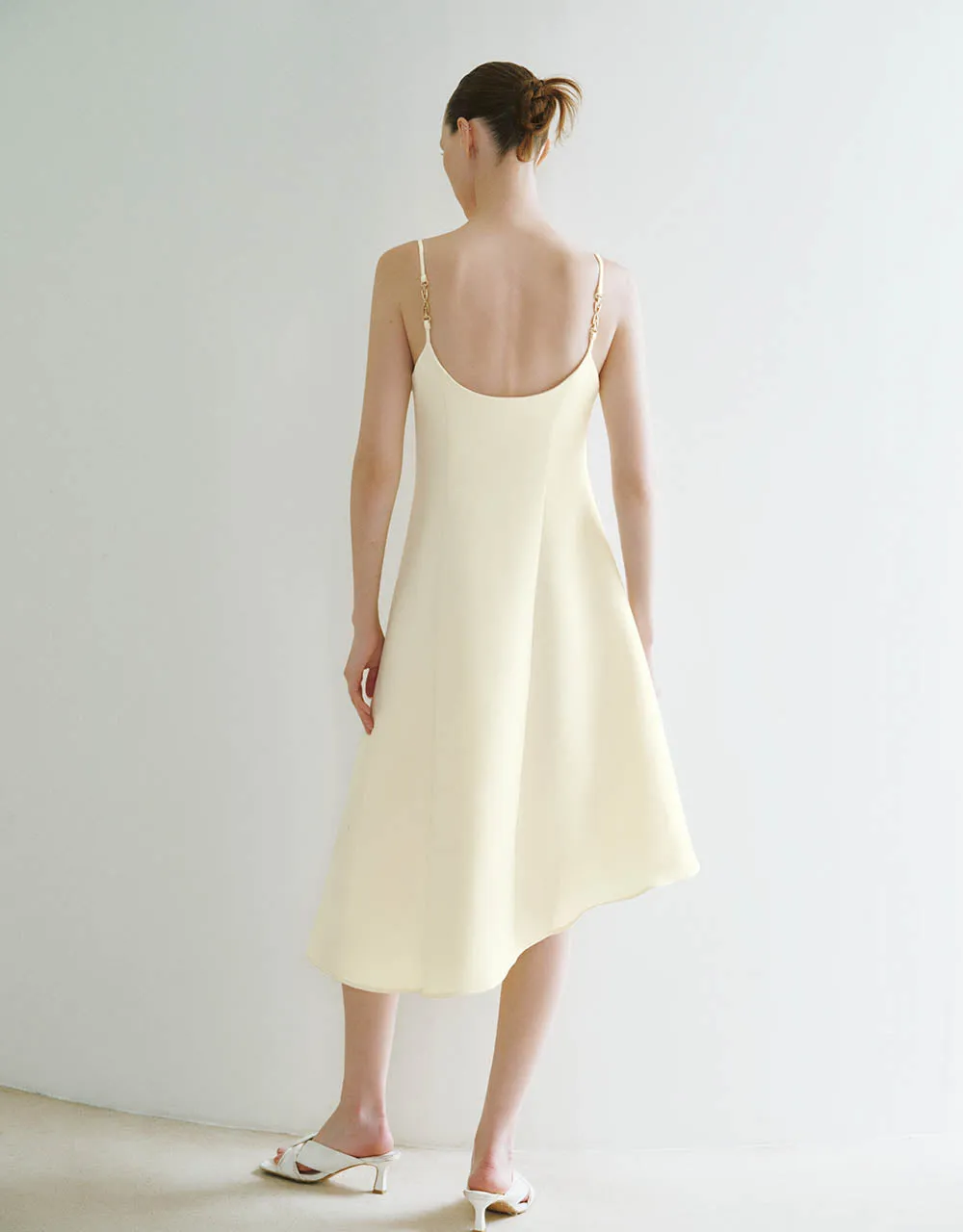 Asymmetric Off-Shoulder A-Line Cami Dress sold by Urban Revivo product image thumbnail 5