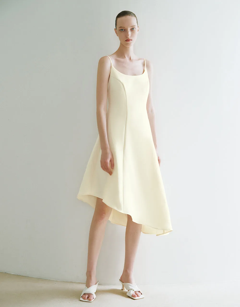 Asymmetric Off-Shoulder A-Line Cami Dress sold by Urban Revivo