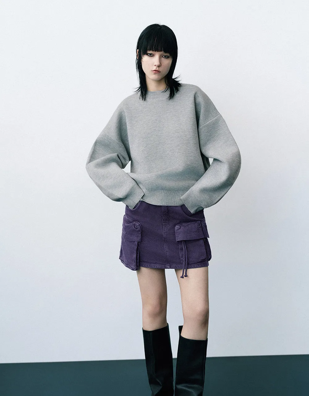 Crew Neck Knitted T-Shirt sold by Urban Revivo product image thumbnail 3