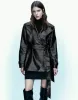 Vegan Leather Trench Coat With Belt sold by Urban Revivo