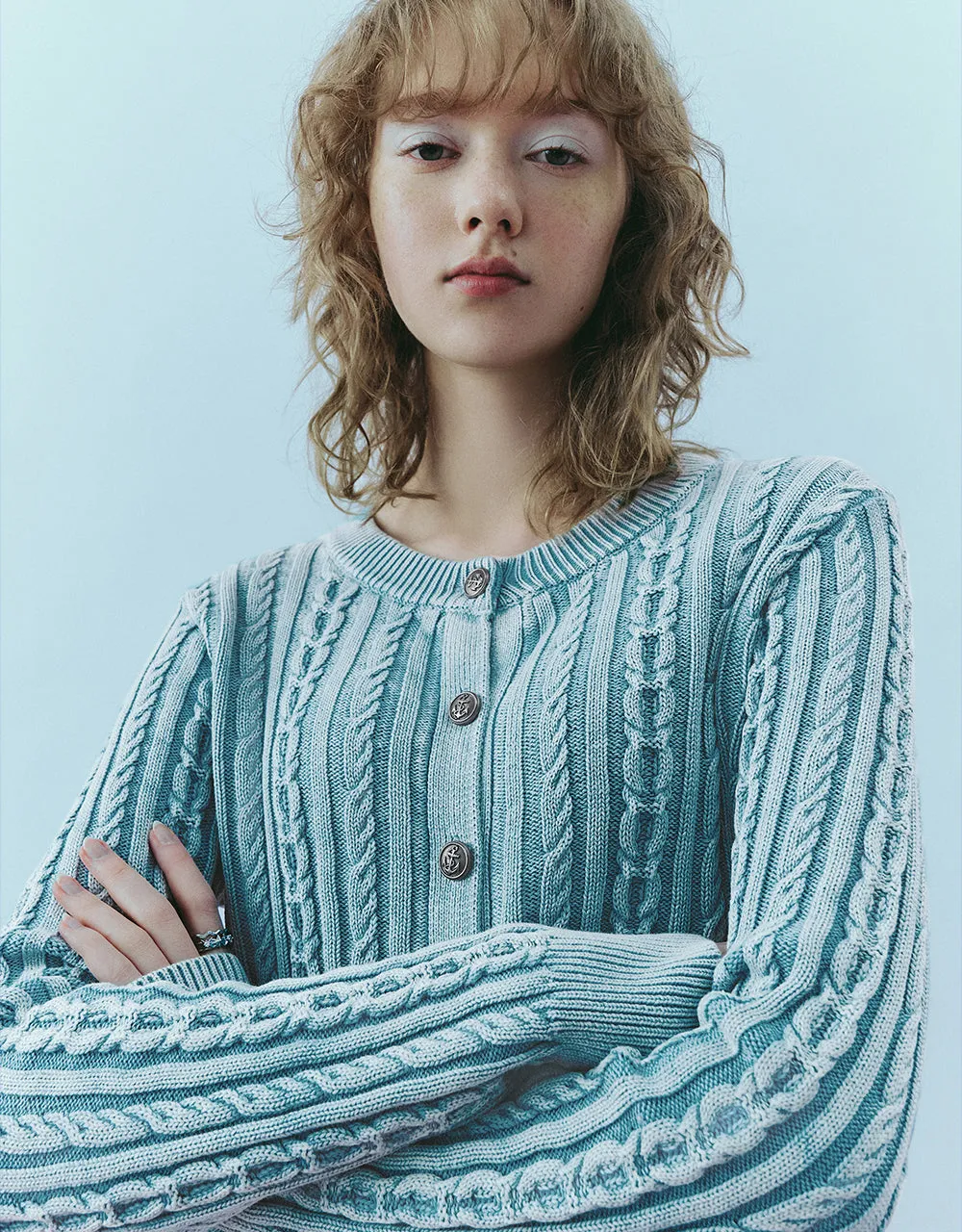 Crew Neck Knitted Cardigan sold by Urban Revivo product image thumbnail 4