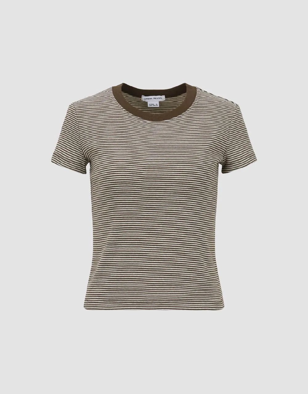 Crew Neck Skinny T-Shirt sold by Urban Revivo product image thumbnail 2