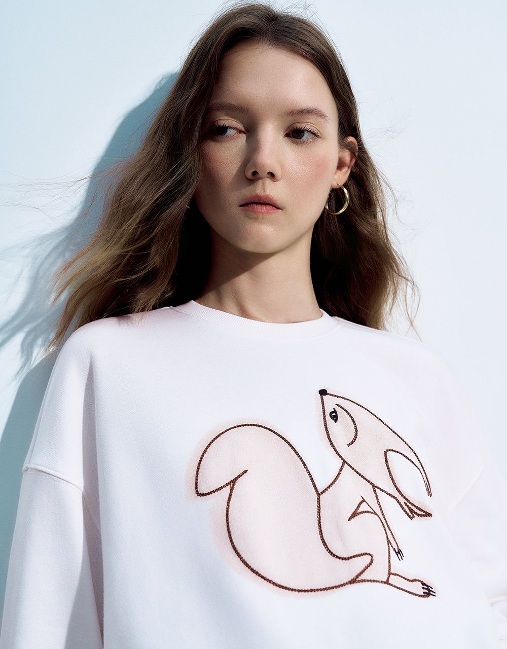 Animal Printed Crew Neck Loose Sweatshirt sold by Urban Revivo product image thumbnail 5