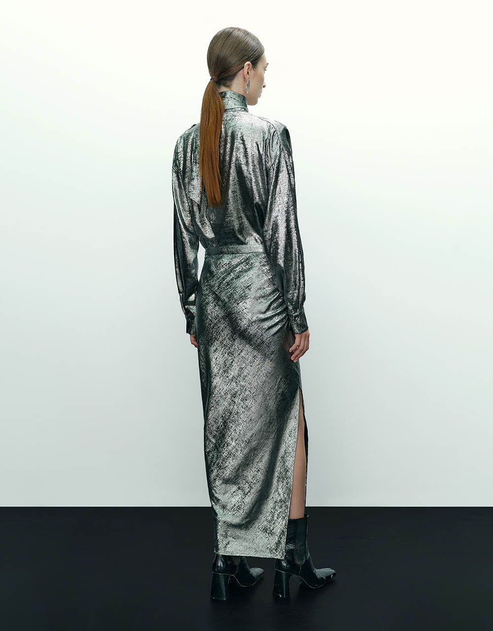 Off-Shoulder Overhead Shirt With Tie sold by Urban Revivo product image thumbnail 4