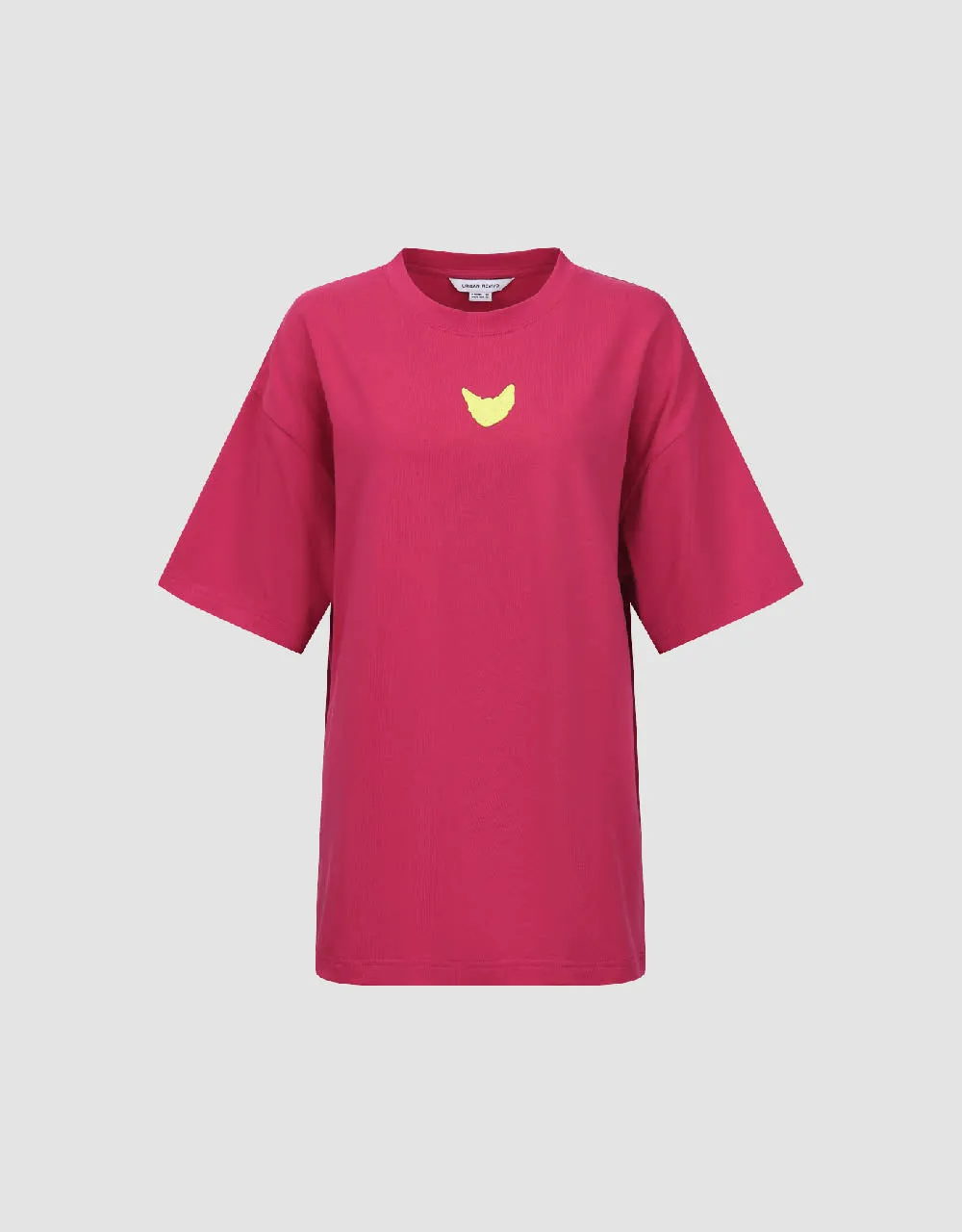 Printed Crew Neck Loose T-Shirt sold by Urban Revivo