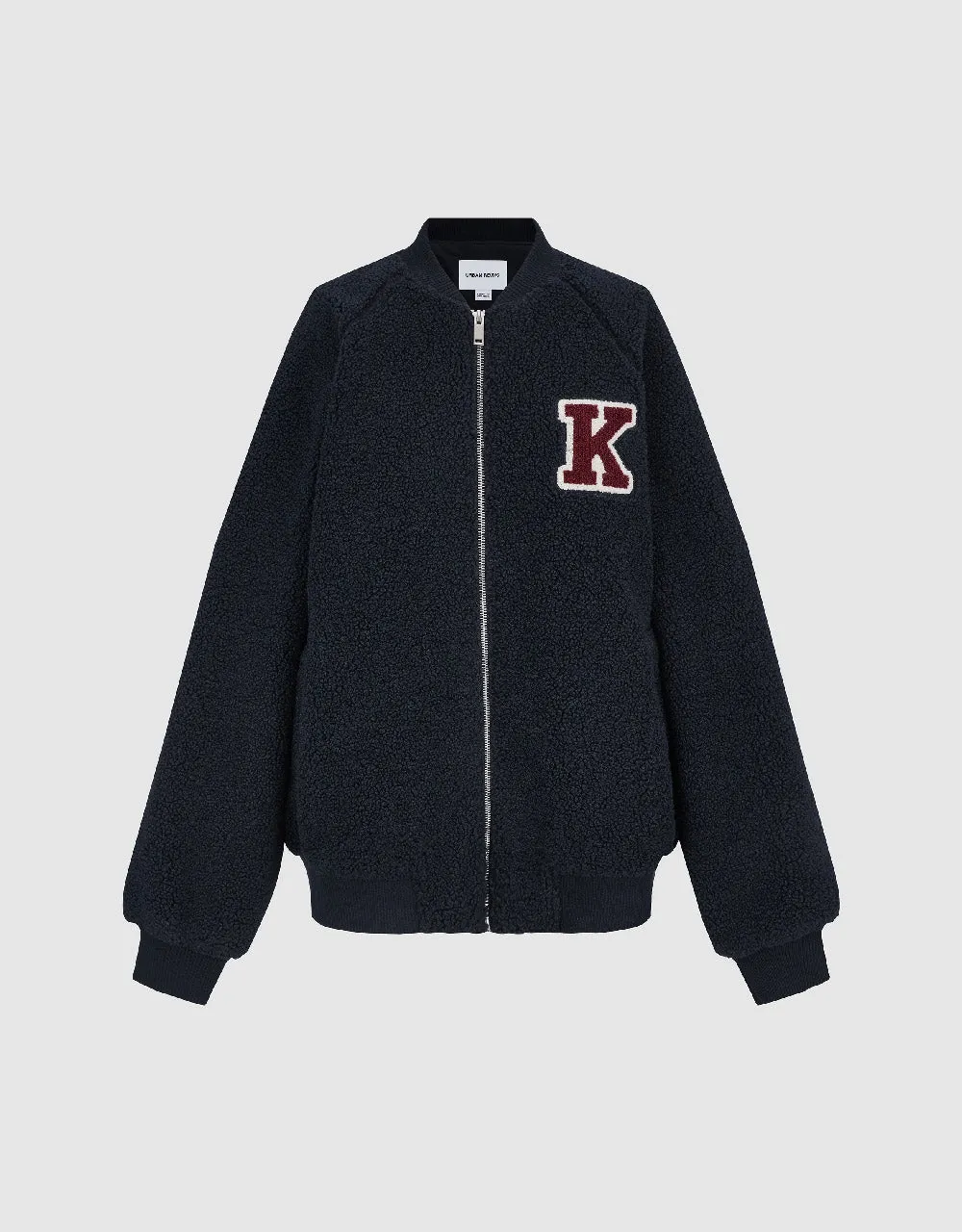 Letter Embroidered Zipper Front Jacket sold by Urban Revivo