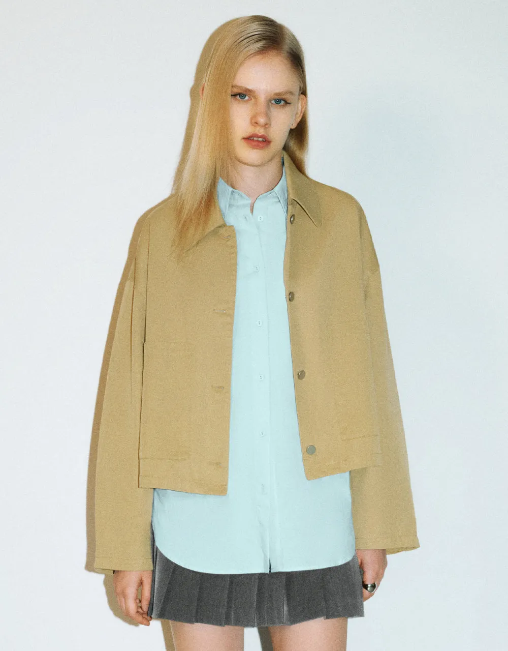 Button Up Straight Jacket sold by Urban Revivo