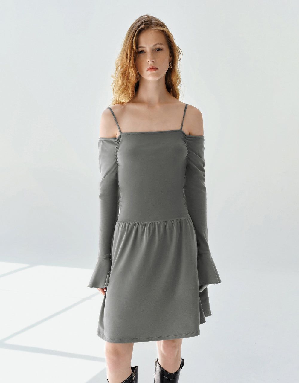 Off-Shoulder Skinny Dress sold by Urban Revivo