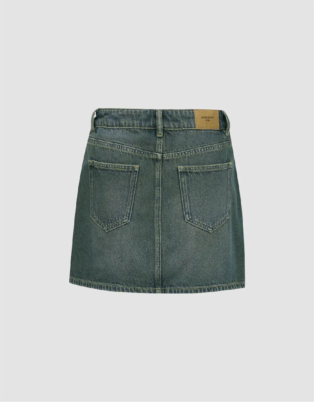 Mini A-Line Denim Skirt sold by Urban Revivo product image thumbnail 3