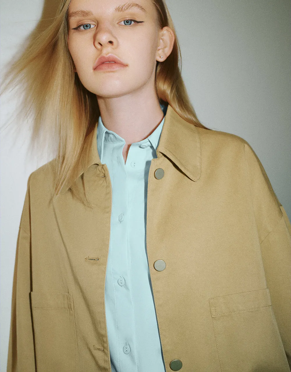 Button Up Straight Jacket sold by Urban Revivo product image thumbnail 4