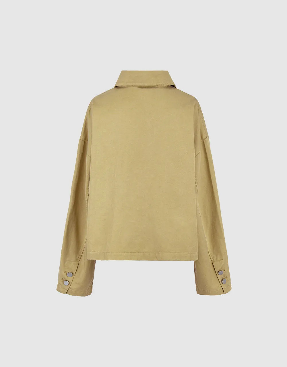 Button Up Straight Jacket sold by Urban Revivo product image thumbnail 5