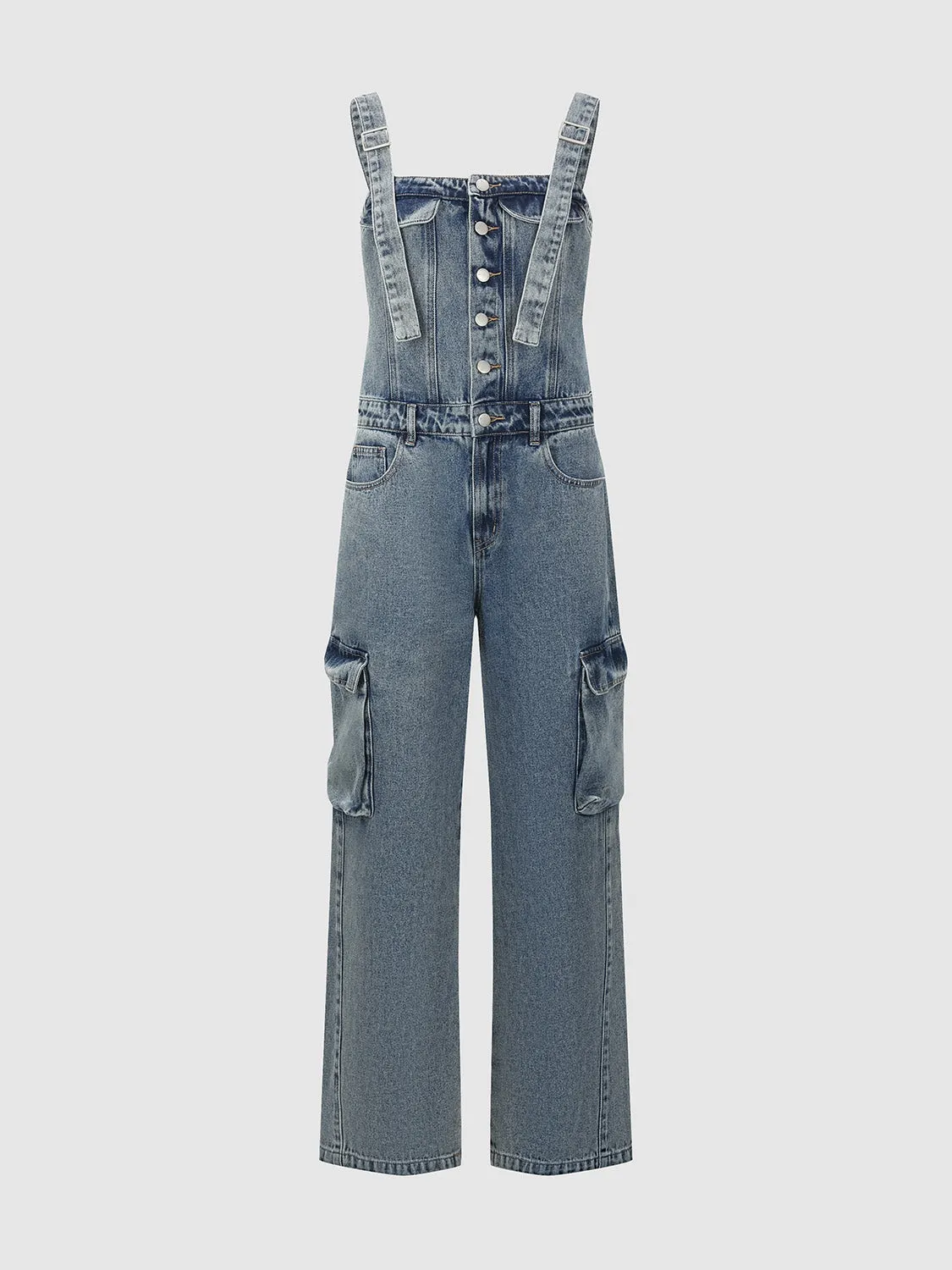 Loose Denim Overall sold by Urban Revivo product image thumbnail 2