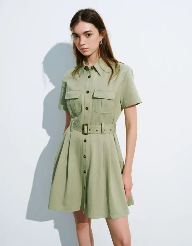 Pleated Mini Skater Dress sold by Urban Revivo