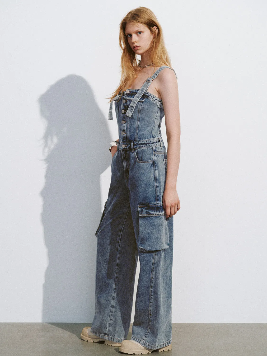 Loose Denim Overall sold by Urban Revivo product image thumbnail 5