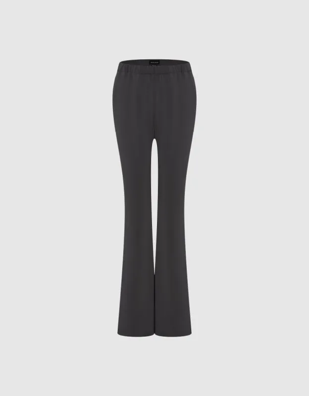 Elastic Waist Knitted Flare Pants sold by Urban Revivo
