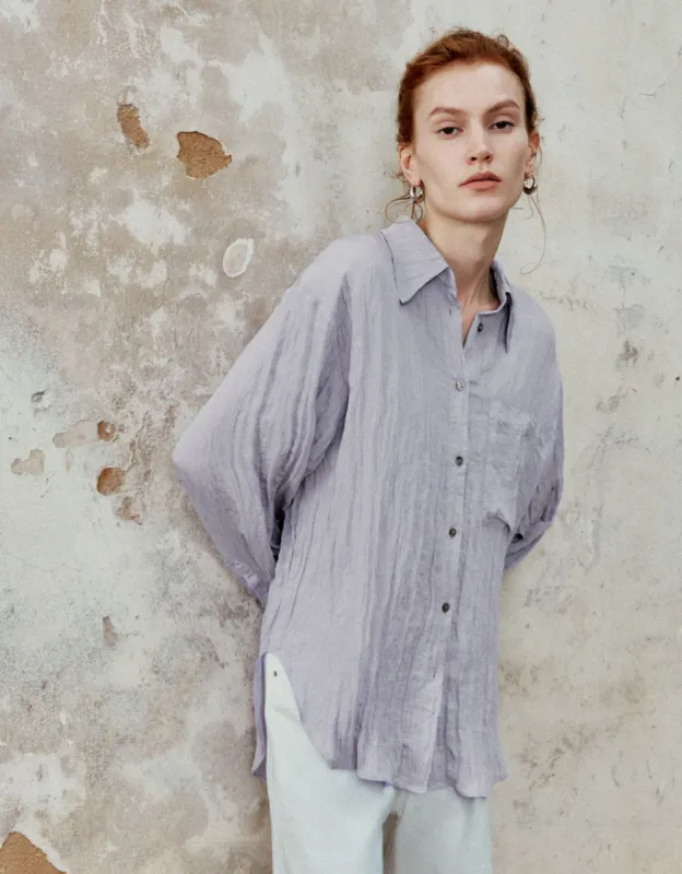 Button Up Straight Shirt sold by Urban Revivo