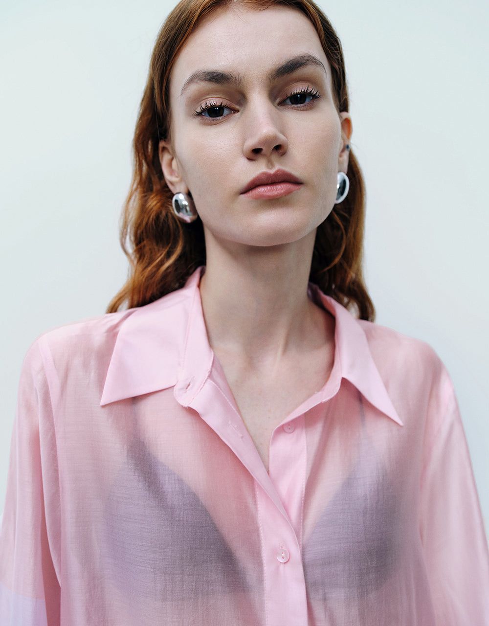 Sheer Long Straight Shirt sold by Urban Revivo product image thumbnail 5