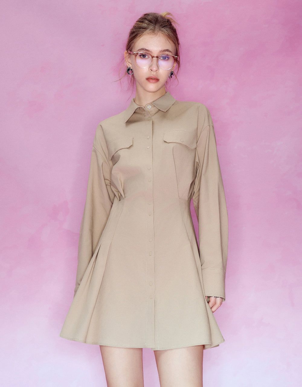 Skater Shirt Dress sold by Urban Revivo