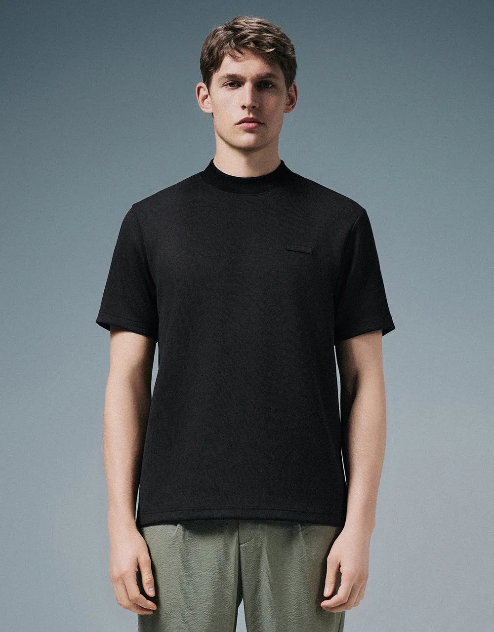 Crew Neck Straight T-Shirt sold by Urban Revivo