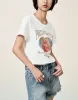 Printed Crew Neck Straight T-Shirt sold by Urban Revivo
