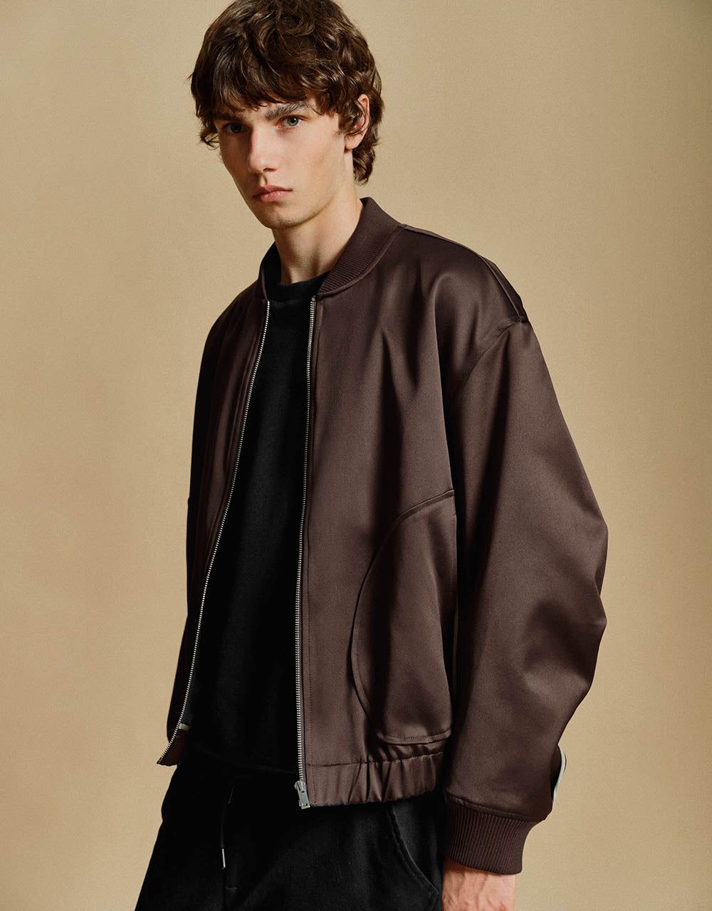 Zipper Front Straight Jacket sold by Urban Revivo product image thumbnail 3