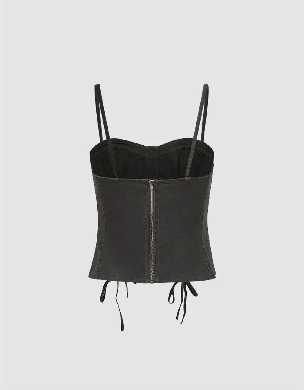 Lace Up V-Neck Cami Top sold by Urban Revivo product image thumbnail 5