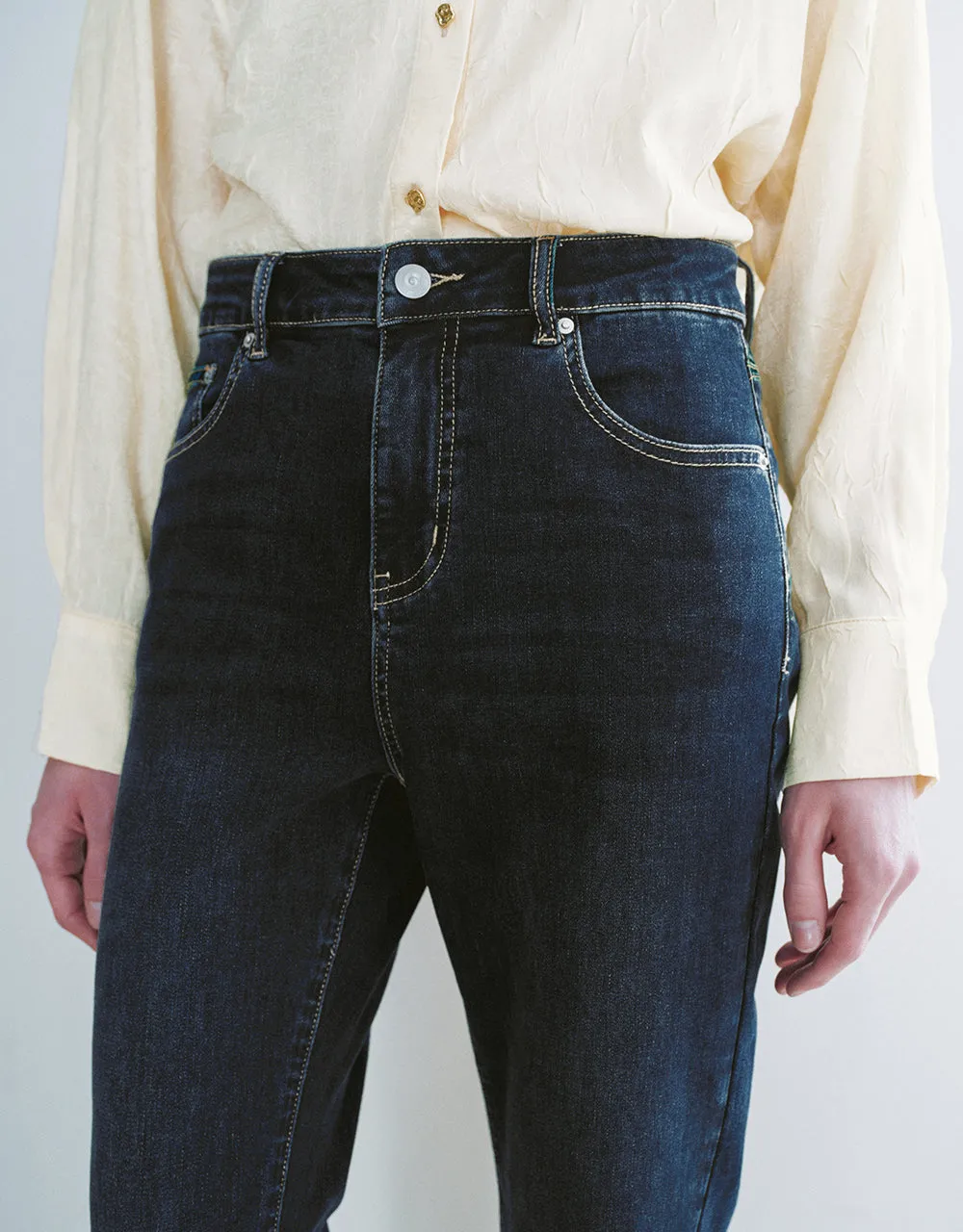 Split Hem Straight Jeans sold by Urban Revivo product image thumbnail 5