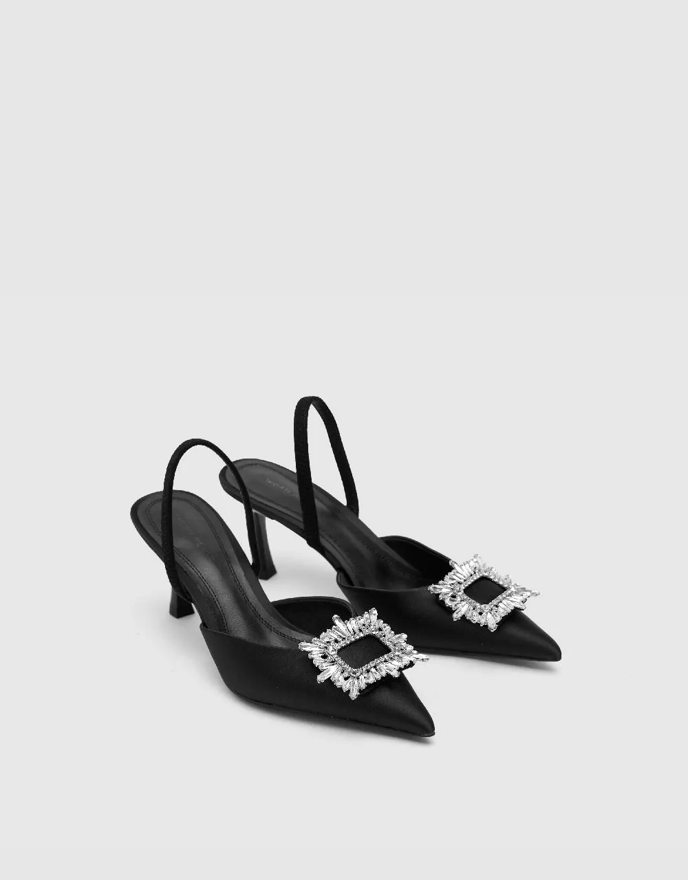 Buckle Décor Pointed Toe Slingbacks sold by Urban Revivo