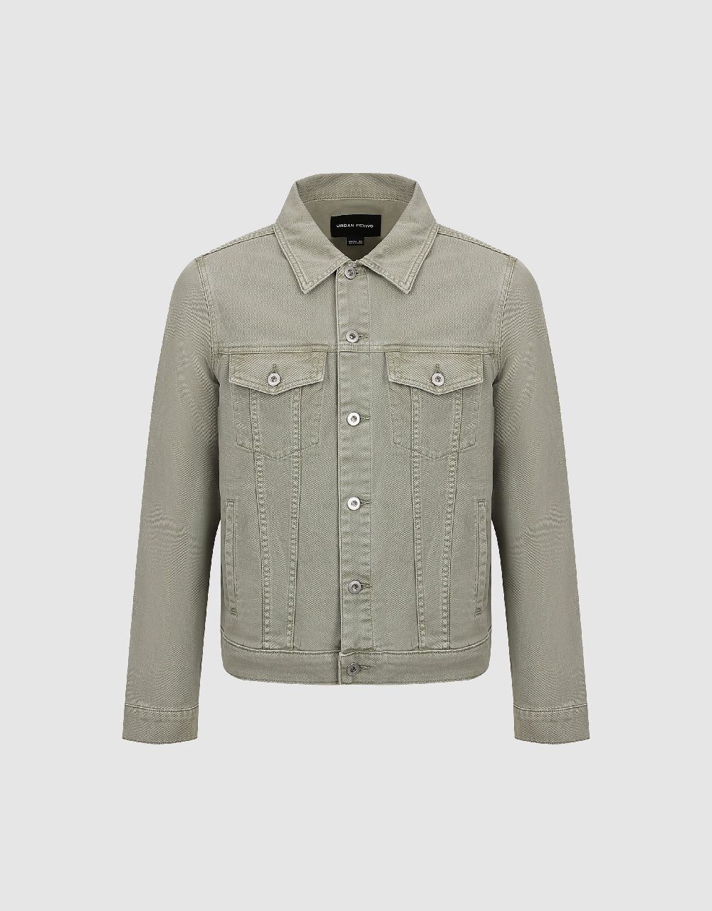 Denim Jacket With Flap Pockets sold by Urban Revivo