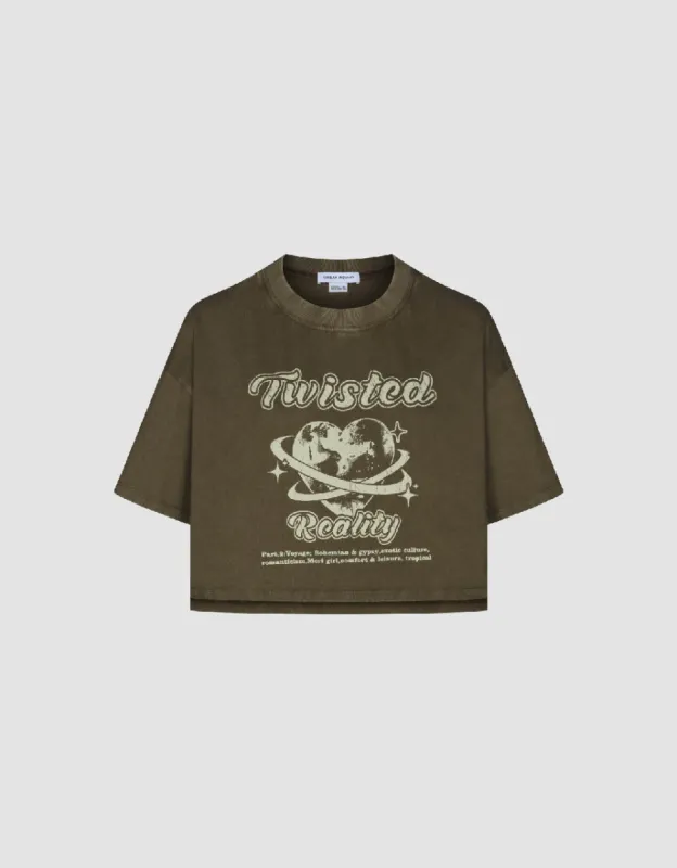 Printed Crew Neck T-Shirt sold by Urban Revivo