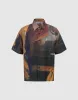 Button Up Printed Loose Shirt sold by Urban Revivo