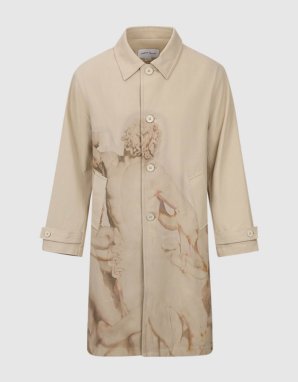 Printed Trench Coat sold by Urban Revivo product image thumbnail 3