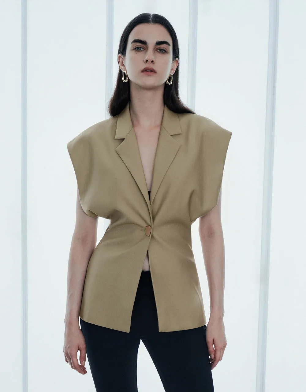 Notch Lapel Waistcoat sold by Urban Revivo