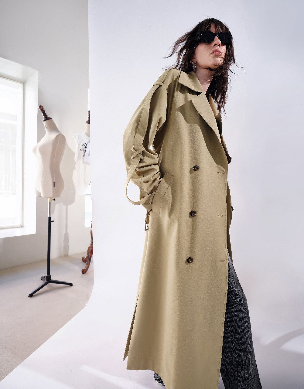 Double Breasted Trench Coat sold by Urban Revivo product image thumbnail 2