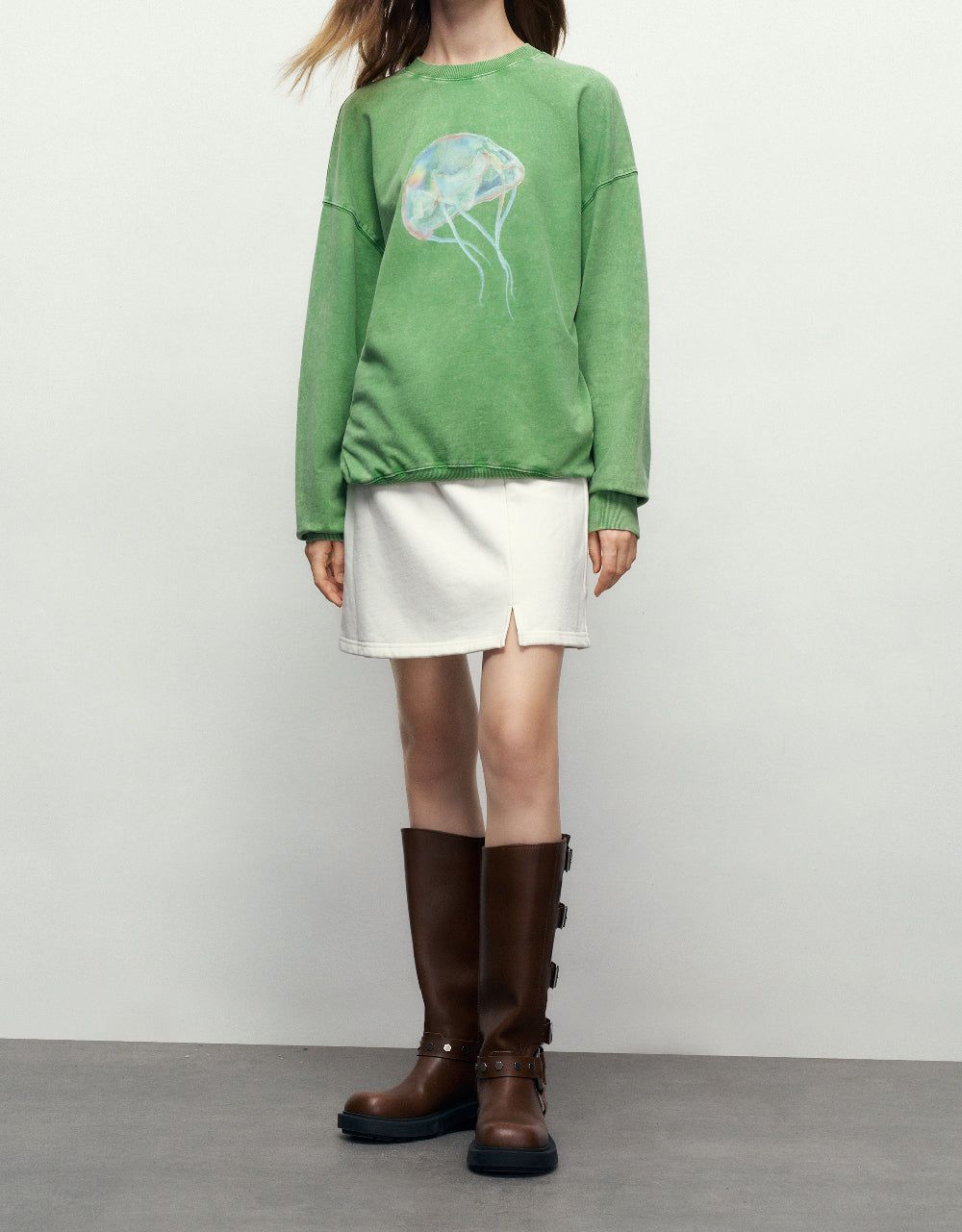 Drawstring Waist Mini A-Line Skirt sold by Urban Revivo product image thumbnail 2