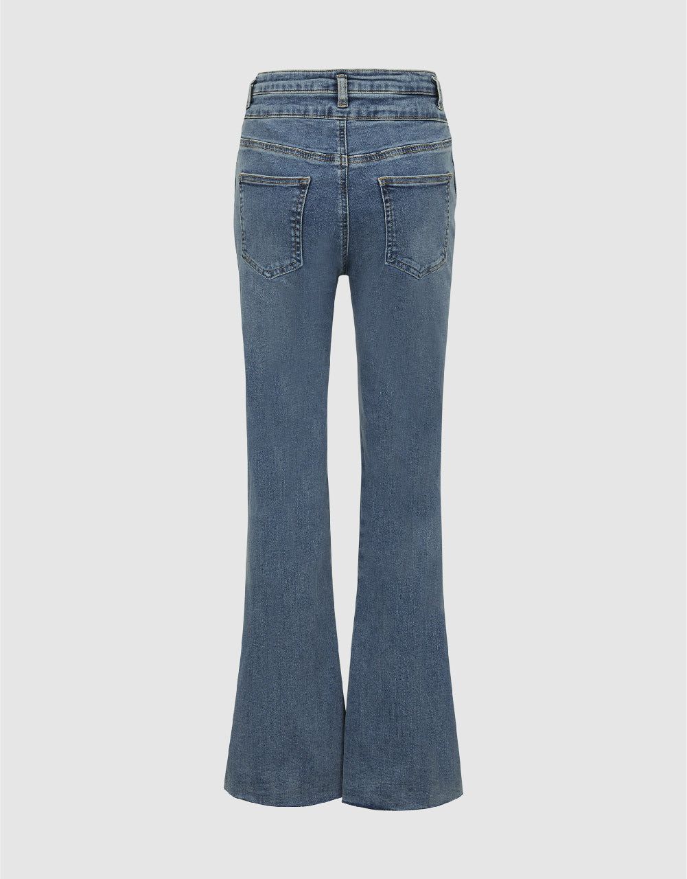 Split Hem Flare Jeans sold by Urban Revivo product image thumbnail 3