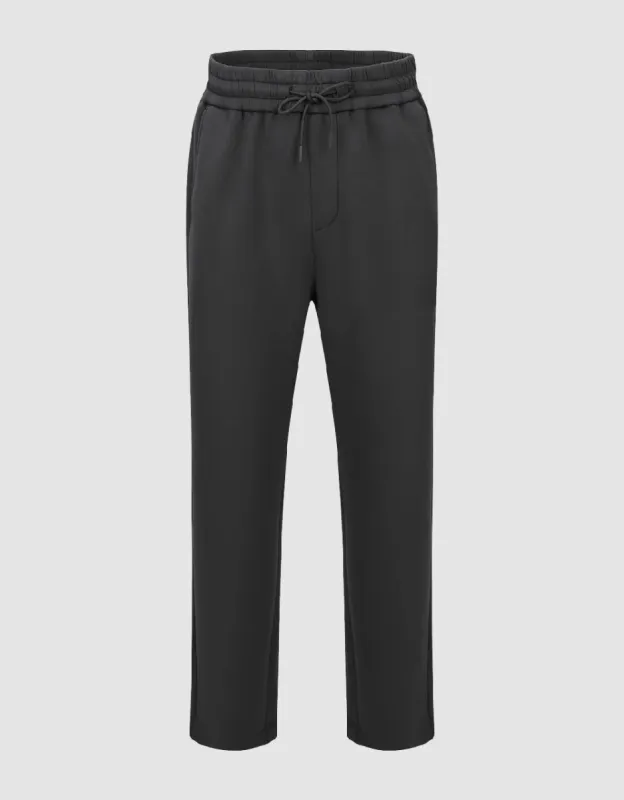 Drawstring Waist Carrot Fit Pants sold by Urban Revivo